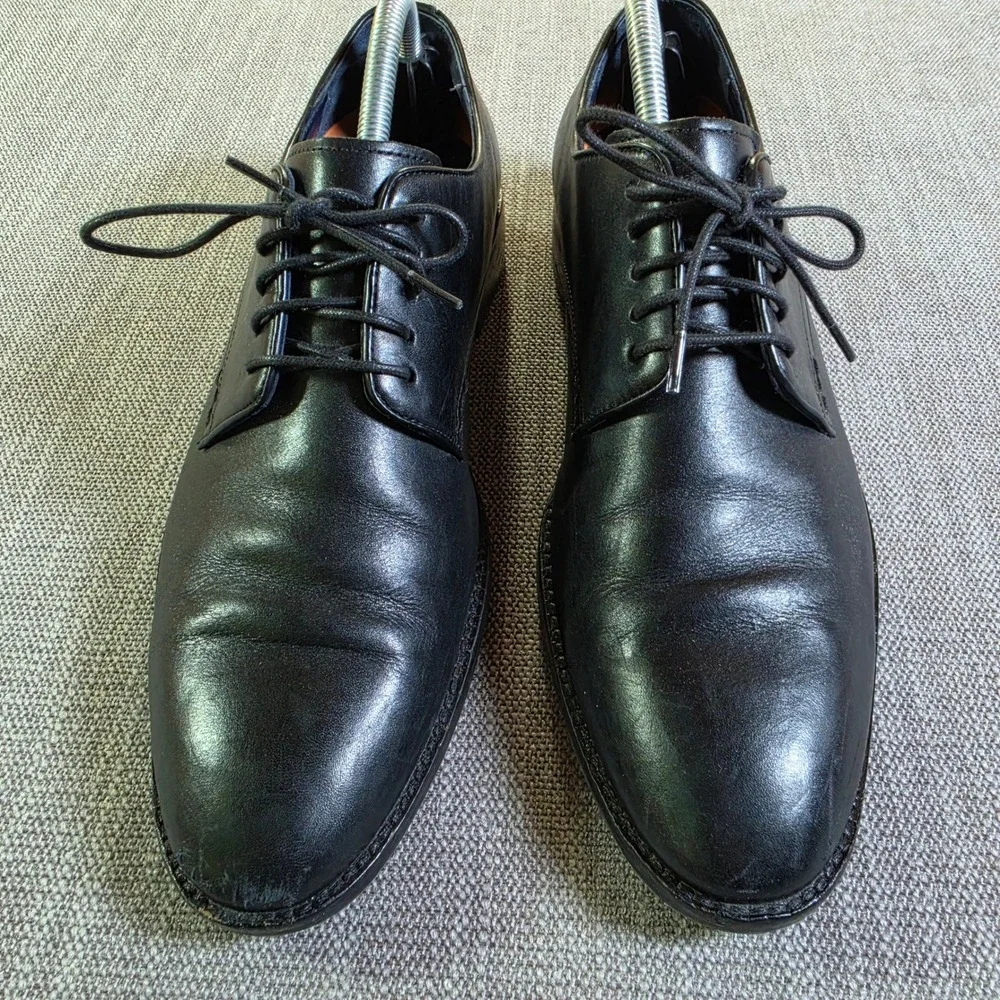 Cole Haan‎ Derby Shoes Mens 9.5 Black Leather Grand.OS Lace Up C25810